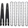 OZLCUA Catena Per Motosega Confezione da 12 catene da 4/6, accessori for mini motoseghe Home 4/6 Catene di ricambio for seghe da potatura a batteria utensili da taglio Motosega (Color : 6INCH set B)