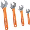 KLEIN TOOLS Set di chiavi regolabili D5074, capacità extra, 15,2 cm, 20,3 cm, 25,4 cm, 30,5 cm, acciaio legato forgiato, metriche e SAE, 4 pezzi