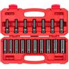 TEKTON Set di chiavi a bussola a percussione a 12 punte da 1/2 pollici, 17 pezzi (8-24 mm) | SID92339