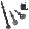 ZHaotn Kit di 4 punte for martello pneumatico ad aria compressa, punte for scalpello pneumatico in acciaio duro 45#, punte for testa a impatto pneumatica