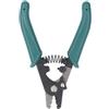 ViaGasaFamido Stripper in Fibra Ottica a 3 Fori, Stripper in Fibra a 3 Fori, Molla di Ripristino Automatico, Stripper di Filo di Design Ergonomico, Blocco di Sicurezza, Lunghe, Spogliarelliste