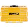 Dewalt Valigetta rigida (piccola) per attrezzi, cassetta degli attrezzi, cassetta degli attrezzi, coperchio trasparente, vassoio rimovibile, impilabile, viti, punte, piccolo contenitore