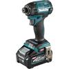 Makita TD002GD202 40V Max Li-Ion XGT avvitatore a percussione brushless completo di 2 batterie da 2,5 Ah e caricatore fornito in una custodia per il trasporto