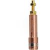 Yuanpgky Mandrino in rame M3-M8 Condensatore Scarico Stud Saldatura Torcia Attacco Saldatrice Accessorio 43,05 mm Lunghezza (M8)