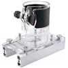 SEIWEI Supporto 2 in 1 per fissaggio e scanalature, base multifunzione per fresatura scanalature, lavorazione superficiale, taglio e piallatura dei bordi (piastra trasparente + cappa)
