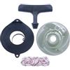 LIWaaGe For Hus 461 460 455 450 445 Kit di riparazione for puleggia, molla e fune di avviamento a strappo for motosega ad olio, parti di ricambio 537092501