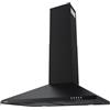 Hermitlux Range Hood 30 inch, Wall Mount Vent Hood for Kitchen with Charcoal Filter, Range Hoods with Ducted/Ductless Convertible, Black