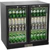 METRO Professional Frigo Vetrina per Bevande con Porta in Vetro, 198 L, acciaio/alluminio/vetro, Refrigerazione Ventilato, con Serratura e Chiave