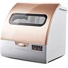 ksamwjf Lavastoviglie da Tavolo Automatica Professionale Compatta Lavastoviglie Portatile, Display LED, Sportello con Maniglia, Facile da Pulire [Classe Energetica A+] pratica