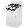 Wintem - Cucina a Gas 4 Fuochi con Vano Portabombola Integrato, Cucina a Libera Installazione per Interni ed Esterni, Struttura Robusta Compatta e Facile da Usare, Bianca