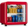 KLARSTEIN Audrey Evo Frigorifero per bevande da 45 L - Frigorifero per bevande con sportello in vetro, luce LED, temperatura regolabile 0-10 °C, funzionamento silenzioso