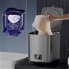Generic Mini lavatrice portatile da 10 l, con tubo di scarico, pulizia completamente automatica intelligente, regolazione a 4 velocità, controllo touch LCD, per viaggi a casa