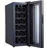 RR-YRN Refrigeratore Del Vino Con Porta Di Vetro, Frigorifero Da Vino Da Appoggio Da 12 Bottiglie, Zona Temperatura 10-18 ℃, Touch Screen, Imitazione Ambiente Di Stoccaggio Cantina,B
