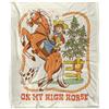 Steven Rhodes On My High Horse Coperta super morbida al tatto setoso - 152 x 127 cm