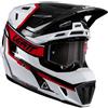 Leatt Casco Moto Cross Enduro con Visiera KIT 7.5 - V26 Leatt Bian