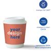 Bicchieri personalizzati biodegradabili cartoncino doppio strato 500ml - D90