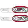 PENTEL Set di 2 correttori liquidi Pentex Pocket ZL103-WF ad alta precisione, 4,2 ml, colore: Bianco