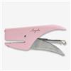 Memotak Cucitrice per ufficio, casa, studio, a mano 64 spilla fino a 12 Fogli - PERSONALIZZABILE CON LOGO O NOME, laserato- Idea Regalo Ufficio (Rosa)