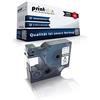 Print-Klex Compatibile Cassetta per Dymo D1 45020 Labelpoint150 Labelpoint200 Labelpoint250 Labelpoint300 Labelpoint350 S0720600 12mmx7m White Cancella Druckerband - Serie Easy Serie Pro