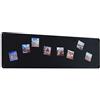 STALFORM Leggera Lavagna Magnetica da Parete in Acciaio Nera 62,5x20 cm, Memo-Board, Pannello Magnetico per Calamite, Lavagna da Cucina, Ufficio, Camera dei Bambini