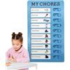 Generico Memo Checklist Core Chart Planner Planner Board | di appoggio di memoria | Grafico di routine per bambini | La carta delle faccende per bambini | Tabella faccenda riutilizzabile con cardst