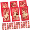 Jojofuny 36 Buste Rosse Di Capodanno Cinese Hongbao Tradizionali in Carta 6.6X3.5 Pollici Buste Portafortuna Per Soldi E Biglietti Celebrazioni Festival Di 2026 Anno Del Cavallo