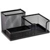 Vetrine in rete Vetrineinrete® Portaoggetti da scrivania in metallo traforato con 3 scomparti portapenne desk organizer per cancelleria C44