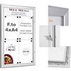 Vendooh! BACHECA PORTA MENU PER ESTERNO PANNELLO LOGO PERSONALIZZATO SERRATURA E CHIAVI - 4xA4