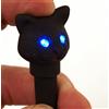 Kikkerland PENNA SFERA GATTO CON LUCE E LED KIKKERLAND