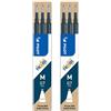 PILOT Set di 2 ricariche per roller FRIXION BALL BLS-FR7, colore: Blu Nero