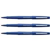 Paper Mate PAPER:MATE - Set di 3 penne in feltro, colore: Blu