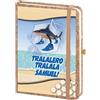 D&Vlab Agenda Diario Quaderno A5 Blocco Note Appunti personalizzato con Nome Brainroot Trallalero Trallala per Scuola elementare media infanzia primaria secondaria