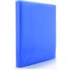 office box Cartella 80 custodie Active - Rif. 198-A- Copertine flessibili con tasche interne, custodie ultra vetro - Include 91 adesivi indicatori - 100% Riciclabile by Office Box (80 custodie - Blu)