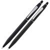 CROSS Click Classic - Penna a sfera ricaricabile nera e portamine da 0,5 mm, in confezione regalo premium