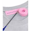 Haberdashery Online 1 Rotolo di nastro in tessuto da 3 metri x 1cm, di colore bianco Etichetta termoadesiva personalizzabile con scritte. Include una penna. (Rosa)