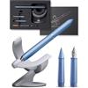 novium Hoverpen Future - Penna fluttuante stilografica e roller, Mist Blue | Penna 2 in 1, levitazione magnetica, design ispirato allo spazio, decorazione da scrivania, idea regalo di lusso