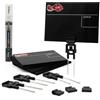 Virsus kit 25 Segnaprezzi Cancellabili in PVC di colore Nero 0305, misura 12x8cm + 25 supporti con ago inox con mollette + marcatore bianco per carni (Macelleria)