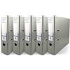 Netuno 5x raccoglitore anelli a4 grigio registratore rigido con anelli dorso 8 cm raccoglitore carte registratore archivio faldone ufficio raccoglitore cartone documenti faldone portadocumenti