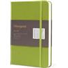 Ottergami The Pro - Taccuino in formato A5, a righe, 144 pagine, carta spessa 150 g/m², diario di lusso in pelle vegana, per donne e uomini, elementi essenziali per lavoro e università (verde)