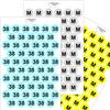 Haberdashery Online Etichette Adesive Taglie per Scarpe, Imballaggio e Oggetti, Vinile, Diametro 1,5 cm, Resistente all'Acqua, Varie Taglie e Colori - Grigio, Multitalla