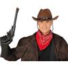 FIESTAS GUIRCA | Pistola Canna Lunga (43 cm) - Accessorio per Costume Poliziotto Cowboy Bandito Carnevale Halloween Feste a Tema Uomo Donna Bambino Bambina - Nero