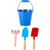 Toddmomy 1 Set da Giardinaggio per Mini Palette Rastrello e Secchiello Colorato per Giocare All e Piante per Sviluppare Abilità Pratiche e Rafforzare Genitore Colore Casuale