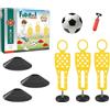 Ungtyb Attrezzatura Per Calcio | Sagome Allenamento Calcio | Kit Gioco Ostacoli Educativo Bambini Attività Multiplayer Da Esterno Casa Palestra Giardino