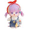 niannyyhouse Bambola di peluche da 20 cm, con corpo umanoide, senza attributo, corpo normale, indossabile, idea regalo (a-23, senza scheletro)