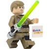 LEGO Star Wars: Luke Skywalker in Endor Outfit con spada laser verde scuro