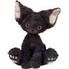 Generic Peluche di gatto - Cartoon Black Cat Stoffed Animal Doll, morbido giocattolo di peluche per bambini e adulti | regalo da 11,81 pollici, simpatico divano per gatti, decorazione per dormire