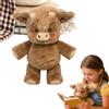 Generico Peluche Morbido Bovino Alto, 45 Cm Adorabile Peluche Peloso Di M ucca Che Corre, Bambola Da Collezione Di Cartoni Animati Di Vitello Morbido, Giocattoli Interattivi Per Animali Per Casa Asilo Camera
