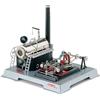 Wilesco Macchina a vapore in miniatura D 22, Argento, Classico, Unisex, 350x290x320 mm, per Appassionati di macchine a vapore o simili, Adulti