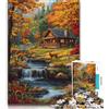 ZKYUBEK Puzzle per adolescenti Foresta autunnale 1000 pezzi Puzzle per adulti e adolescenti per la decorazione della casa per età 14 anni in su (26x38cm)
