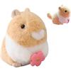 Jubilofex Animale di peluche Bunny | Cartone animato peluche coniglietto di criceto ripieno con coda scodinatore - decorazione della camera da letto estetica carina e morbida peluche interattiva per bambini per